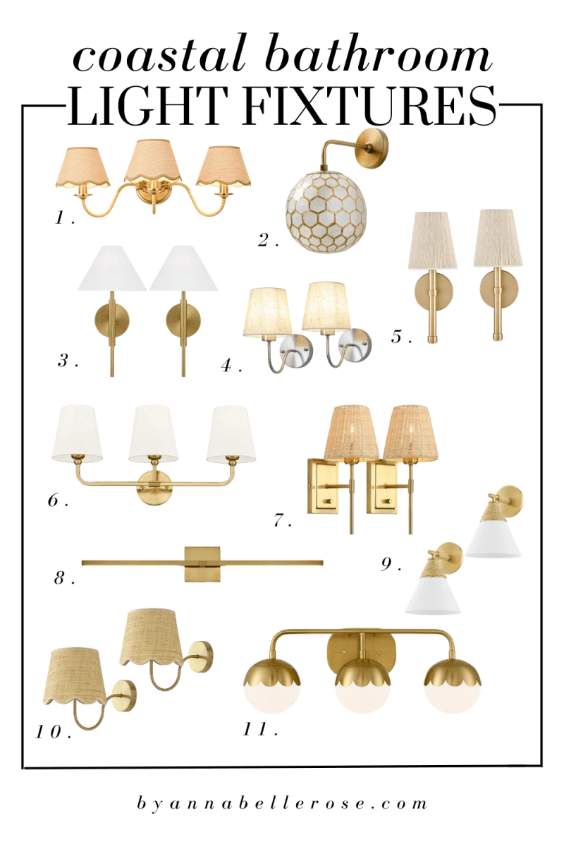 9+ Coastal Bathroom Light Fixtures That Will Instantly Transform Your ...